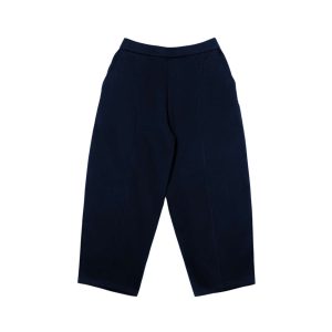 Pleated Fleece Barrel Pants Nieto