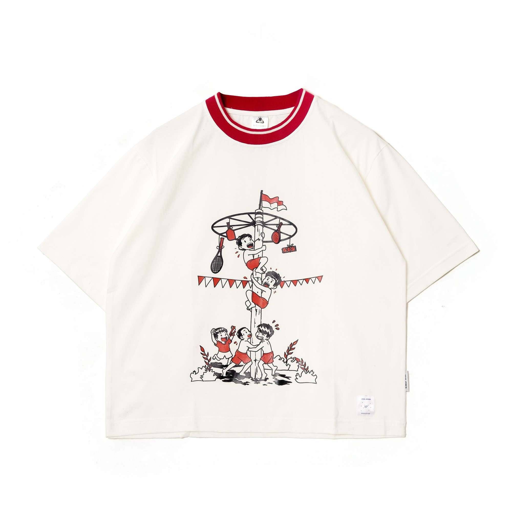 Nusantara Tee Red n White Collection